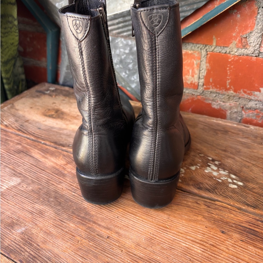 Vintage Ariat Sheffield Victorian Style Button Black Boots Women’s Size 6B - Picture 5 of 12